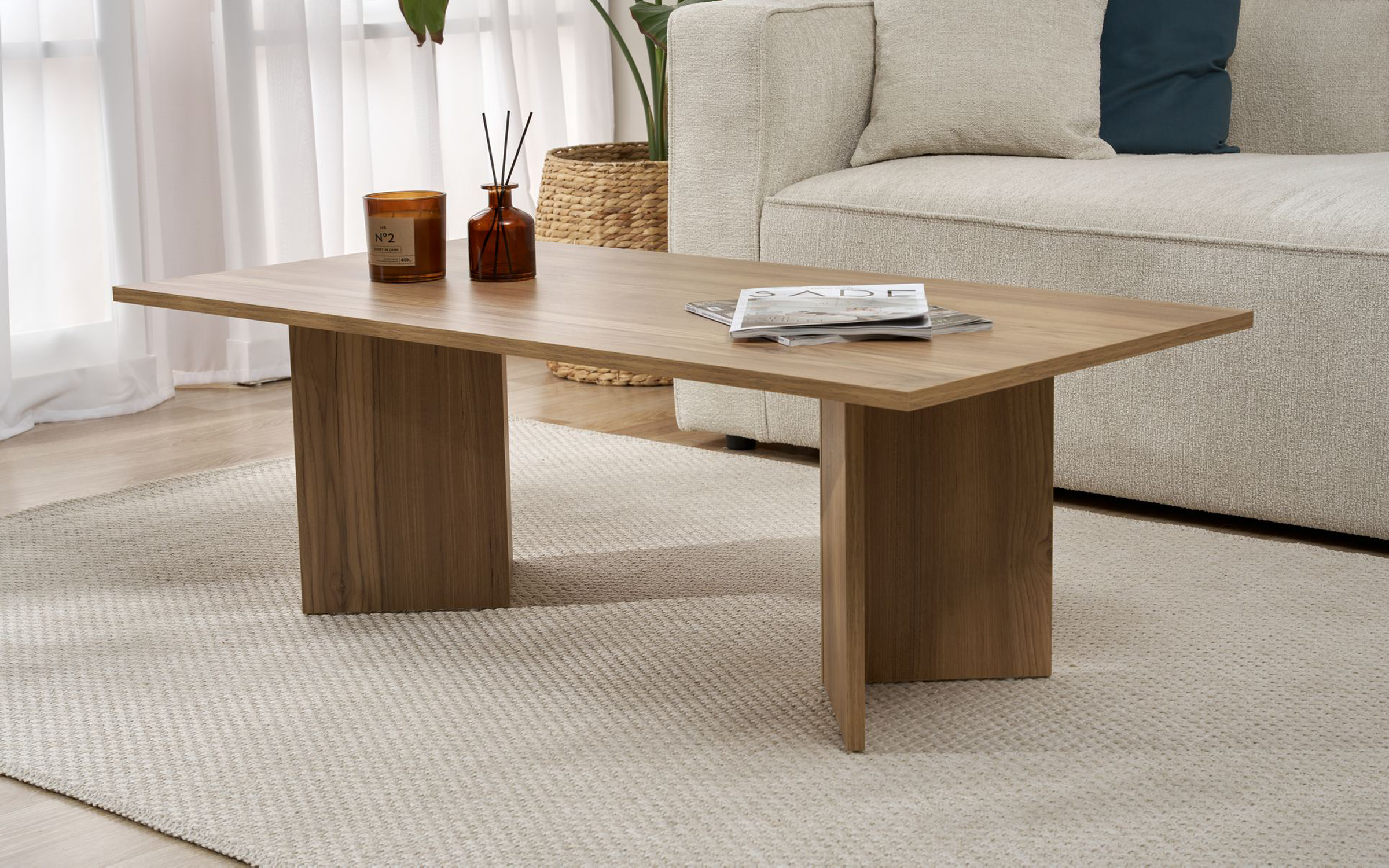 Masuta de cafea Sabin, stejar  1